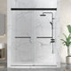 Ward Series Frameless Sliding Shower Door in Various colors with Tempered Clear Glass