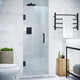 SD-AZ8075-02MB - ANZZI Passion Series 30 in. x 72 in. Frameless Hinged Shower Door in Matte Black with Handle