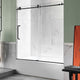 ANZZI 5 ft. Acrylic Rectangle Tub With 60 in. x 62 in. Frameless Sliding Tub Door