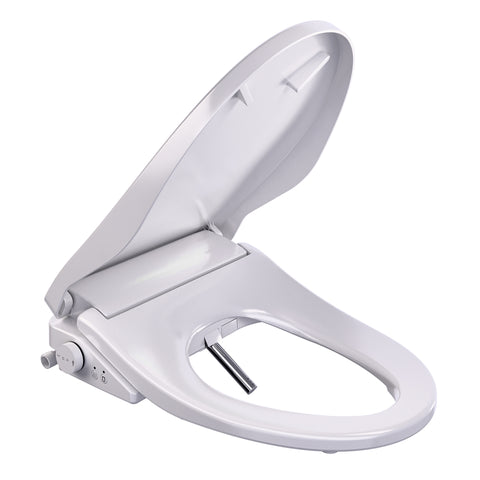 Electric Bidet Seat with Auto Lid, Heated, Warm Water, Air Dryer, Self Cleaning, Lady Wash, Deodorizer, and Classic Remote