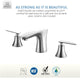 Chord Series 8 in. Widespread 2-Handle Low-Arc Bathroom Faucet in Brushed Nickel