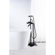 FS-AZ0052BK - ANZZI Tugela 3-Handle Claw Foot Tub Faucet with Hand Shower in Matte Black
