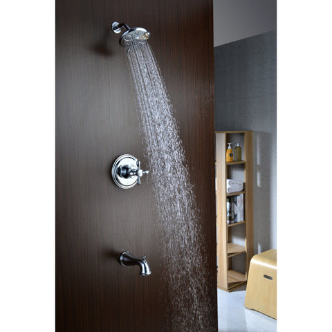 SH-AZ033 - ANZZI Mesto Series 1-Handle 2-Spray Tub and Shower Faucet in Polished Chrome