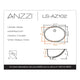 ANZZI Lanmia Series 19.5 in. Ceramic Undermount Sink Basin in White