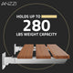 AC-AZ202 - Bohemian 18.7 in. Teak Wall Mounted Folding Shower Seat