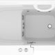 53 - 60 in. x 26 in. Right Drain Whirlpool Jetted Walk-in Tub in White