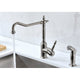 Elysian Farmhouse 36 in. Double Bowl Kitchen Sink with Locke Faucet