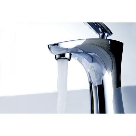 ANZZI Tone Series Single Hole Single-Handle Low-Arc Bathroom Faucet in Polished Chrome