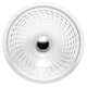 ANZZI Diamante Round Clear Glass Vessel Bathroom Sink with Faceted Pattern