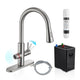 Sunset 4-in-1 Single Handle 17.5 in. Faucet for Instant Hot Water Dispensor with Boiler Tank and Filter in Nickel