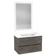VT-MR3CT30-GY - ANZZI 30 in W x 20 in H x 18 in D Bath Vanity in Rich Grey with Cultured Marble Vanity Top in White with White Basin & Mirror
