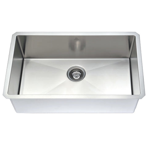 ANZZI VANGUARD Undermount 30 in. Single Bowl Kitchen Sink with Accent Faucet
