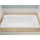 Illyrian 6 ft. Acrylic Reversible Drain Rectangular Bathtub in White