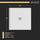 Alexander 36 in. L x 36 in. W Alcove Shower Pan Base with Center Drain in Glossy White Marine Acrylic
