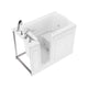 ANZZI Value Series 30 in. x 53 in. Left Drain Quick Fill Walk-In Whirlpool and Air Tub in White