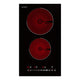 Twilight Collection 12-In. Electric Cooktop in Black Glass with Dual-Zone Control, Radiant Heating, and Ceramic Hobs