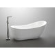 FT-AZ090 - ANZZI Talyah Series 5.92 ft. Freestanding Bathtub in White