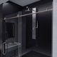 Madam Series 60 in. by 76 in. Frameless Sliding Shower Door with Handle