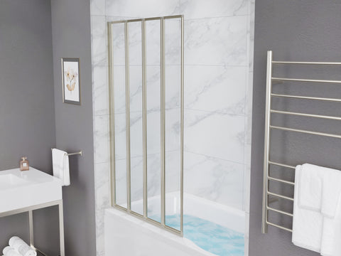 ANZZI 56-in. x 33-in. Accordion-Style Bathtub Shower Door