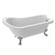 FT-AZ902a - ANZZI Pegasus 5 ft. Claw Foot One Piece Acrylic Freestanding Soaking Bathtub in Glossy White