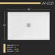 Stellar Series Sliding Frameless Shower Door  with Alcove Shower Base