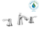 ANZZI Sonata Widespread Faucet, Dual Lever Control, 1.2 GPM WaterSense & ADA Certified, Rhino Alloy Solid Brass, Various Finishes