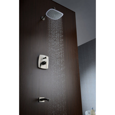 L-AZ026BN - ANZZI Tempo Series 1-Handle 1-Spray Tub and Shower Faucet in Brushed Nickel