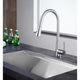 KF-AZ216BN - ANZZI Tulip Single-Handle Pull-Out Sprayer Kitchen Faucet in Brushed Nickel