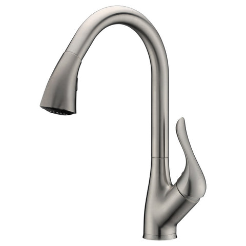 KF-AZ031BN - ANZZI Accent Series Single-Handle Pull-Down Sprayer Kitchen Faucet in Brushed Nickel