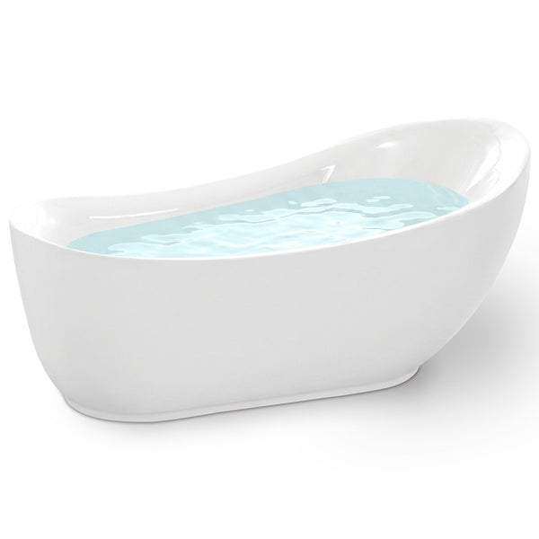 FT-AZ090 - ANZZI Talyah Series 71 in. x 35 in. Flat Bottom Acrylic