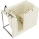 AZ3053LBH - ANZZI Coupe Series 30 in. x 53 in. Left Drain Quick Fill Walk-In Whirlpool Tub with Powered Fast Drain in Biscuit