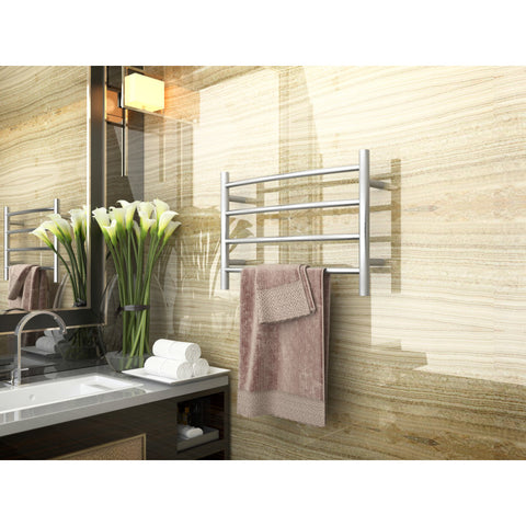 Glow 4-Bar Stainless Steel Wall Mounted Towel Warmer