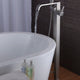 Angel 2-Handle Claw Foot Tub Faucet with Hand Shower in Brushed Nickel