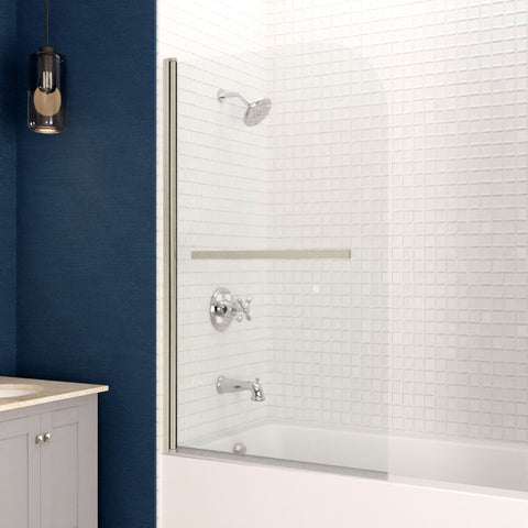 ANZZI Myth 28 in. x 56 in. Frameless Tub Door with TSUNAMI GUARD