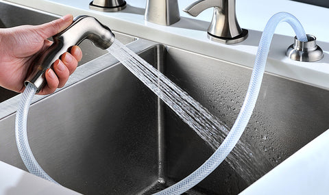 VANGUARD Undermount 23 in. Single Bowl Kitchen Sink with Soave Faucet in Brushed Nickel
