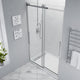 ANZZI Stellar Series 60 in. x 76 in. Frameless Sliding Shower Door with Handle