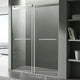 Kahn Series 48 in. x 76 in. Frameless Sliding Shower Door with Horizontal Handle
