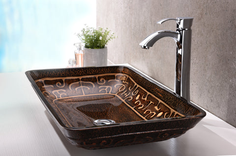 Tuasavi Series Vessel Sink in Macedonian Bronze