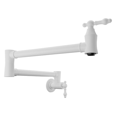 Marca 360-Degree 24" Wall Mounted Pot Filler with Dual Swivel