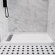 Alexander 60 in. L x 32 in. W Alcove Shower Pan Base with Left or Right Drain in Glossy White Marine Acrylic