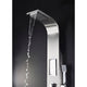 ANZZI Mesmer 58 in. Full Body Shower Panel with Heavy Rain Shower and Spray Wand in Brushed Steel