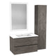 30 in. W x 20 in. H x 18 in. D Bath Vanity Set with Vanity Top in White with White Basin and Mirror