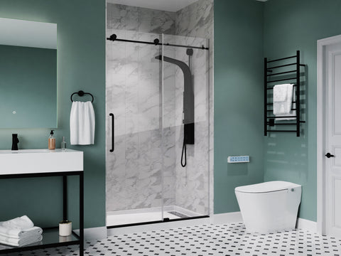 Alexander 60 in. L x 30 in. W Alcove Shower Pan Base with Right Drain in Glossy White Marine Acrylic