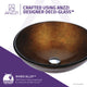 ANZZI Gardena Series Deco-Glass Vessel Sink