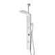 SP-AZ8103-R - ANZZI 44 in. Full Body Shower Panel System with Heavy Rain Shower and Spray Wand in White