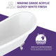 69.29” Belissima Double Slipper Acrylic Claw Foot Tub
