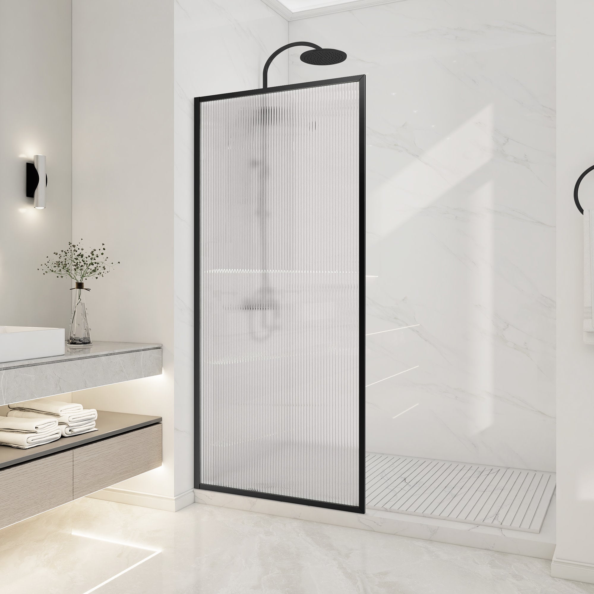 SD-AZ22-01PRX - ANZZI Welle 74 in. x 34 in. Framed Fixed Shower