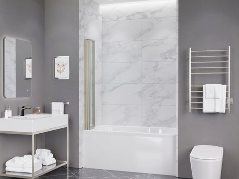 ANZZI 56-in. x 33-in. Accordion-Style Bathtub Shower Door