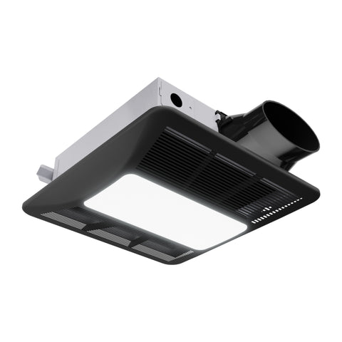 ANZZI Summers Series 100 CFM Ceiling Mount Bathroom Exhaust Fan with Brilliant LED Light, Humidity Sensor Activation