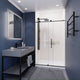 ANZZI Leon Series 48 in. by 76 in. Frameless Sliding Shower Door with Handle